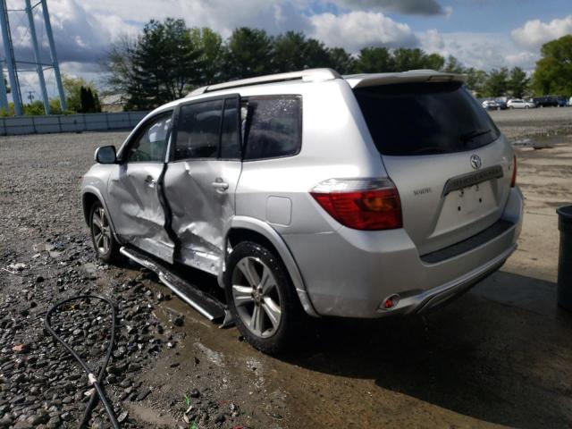 JTEDS43A682055233 - 2008 TOYOTA HIGHLANDER SPORT SILVER photo 2