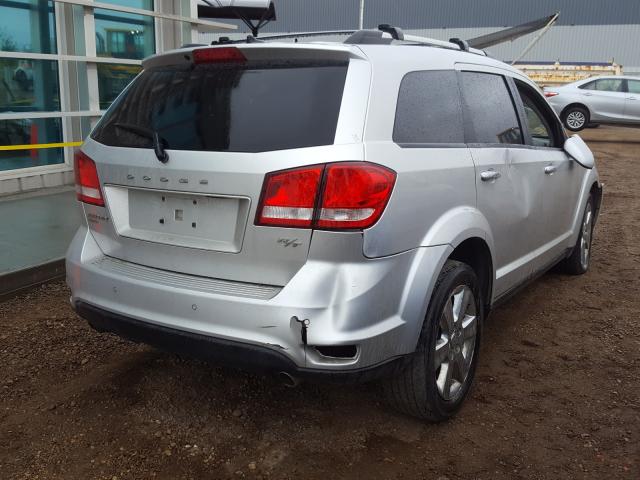 3C4PDDFG8CT185131 - 2012 DODGE JOURNEY R/T SILVER photo 4