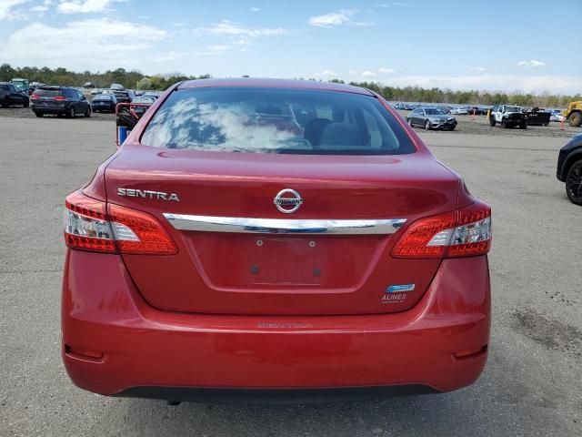 3N1AB7AP5DL650408 - 2013 NISSAN SENTRA S RED photo 6