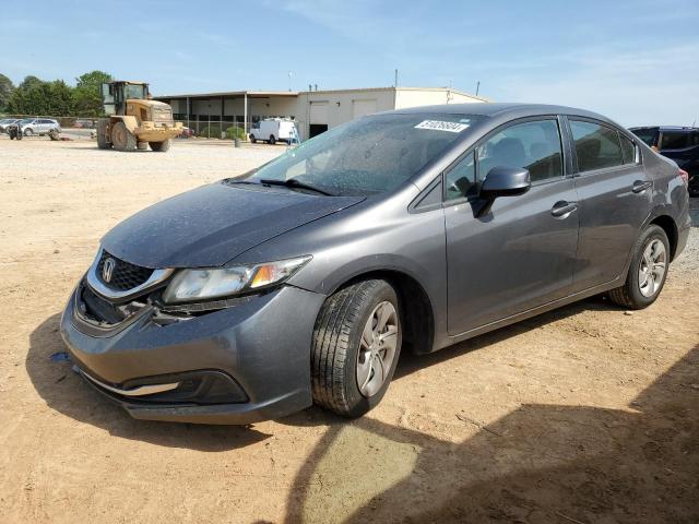 2HGFB2F59DH581715 - 2013 HONDA CIVIC LX GRAY photo 1