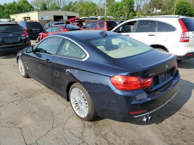 WBA3N5C55FK484860 - 2015 BMW 428 XI BLUE photo 2