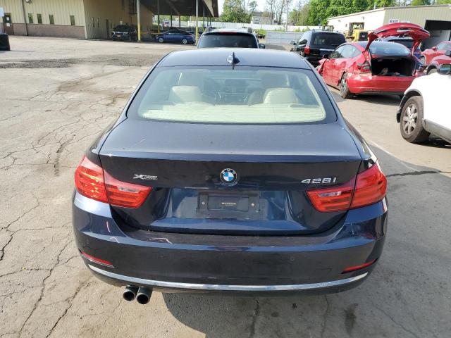 WBA3N5C55FK484860 - 2015 BMW 428 XI BLUE photo 6