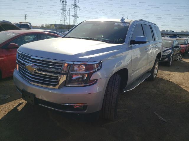 1GNSKCKC0FR600086 - 2015 CHEVROLET TAHOE K1500 LTZ SILVER photo 1