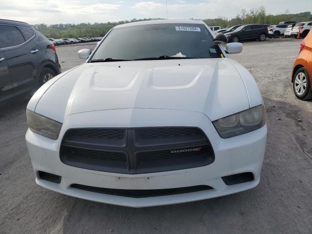 2C3CDXAT3DH586301 - 2013 DODGE CHARGER POLICE WHITE photo 5