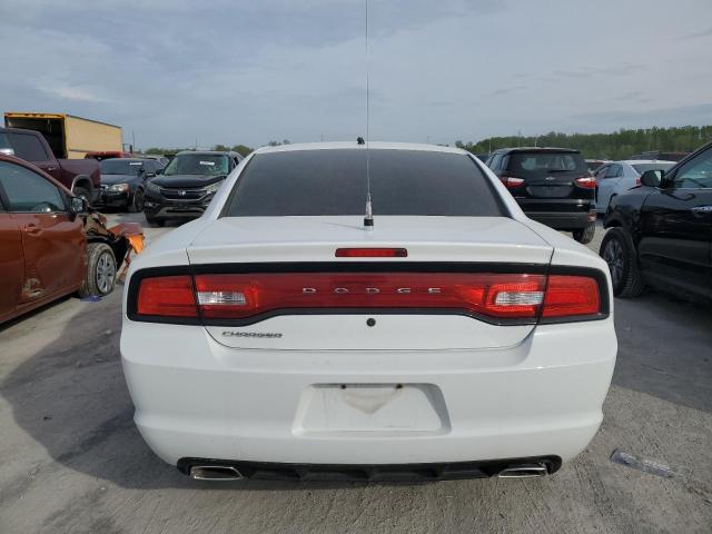 2C3CDXAT3DH586301 - 2013 DODGE CHARGER POLICE WHITE photo 6