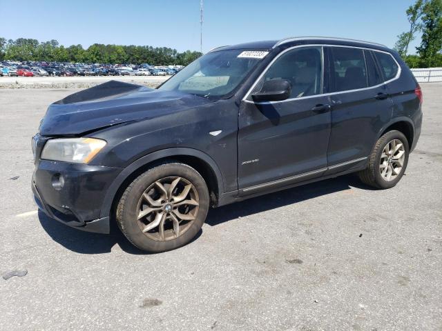 5UXWX7C51BL730151 - 2011 BMW X3 XDRIVE35I BLACK photo 1