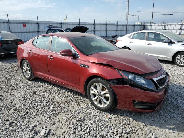 KNAGN4A76B5075985 - 2011 KIA OPTIMA EX RED photo 4