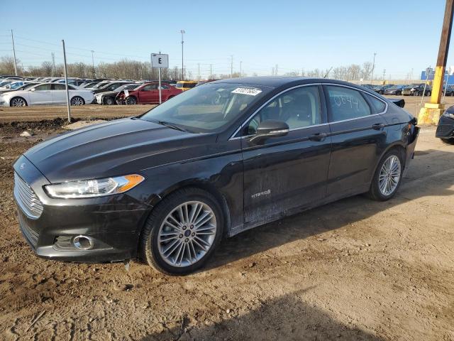 3FA6P0LU3ER350644 - 2014 FORD FUSION SE HYBRID BLACK photo 1