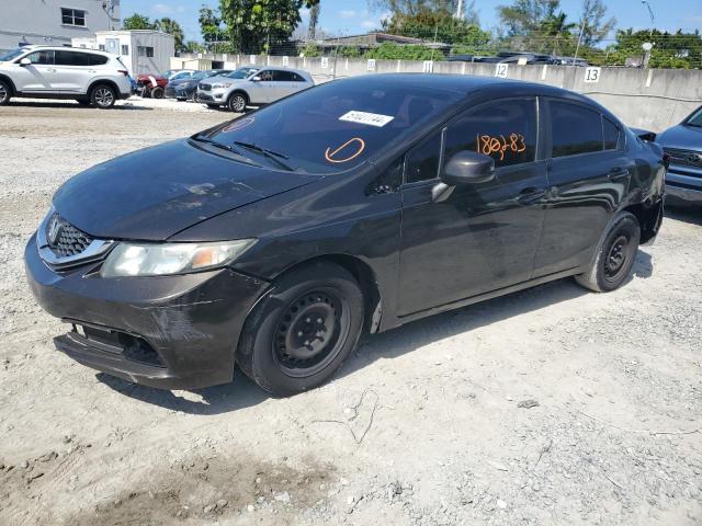 2HGFB2F52DH514129 - 2013 HONDA CIVIC LX BLACK photo 1