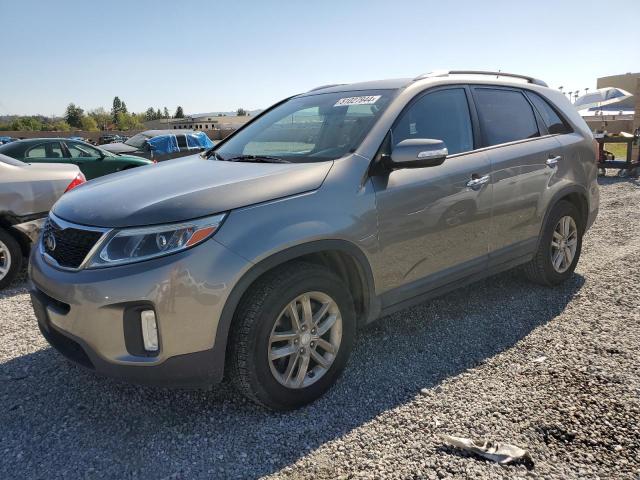 5XYKT4A61EG519540 - 2014 KIA SORENTO LX GRAY photo 1