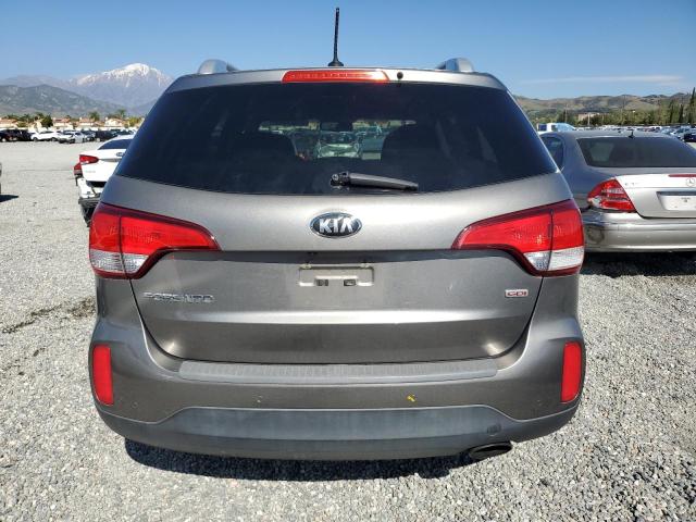 5XYKT4A61EG519540 - 2014 KIA SORENTO LX GRAY photo 6