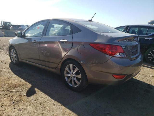 KMHCU4AE3DU341051 - 2013 HYUNDAI ACCENT GLS BEIGE photo 2