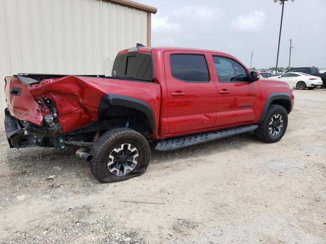 3TMCZ5AN6KM262129 - 2019 TOYOTA TACOMA DOUBLE CAB RED photo 3