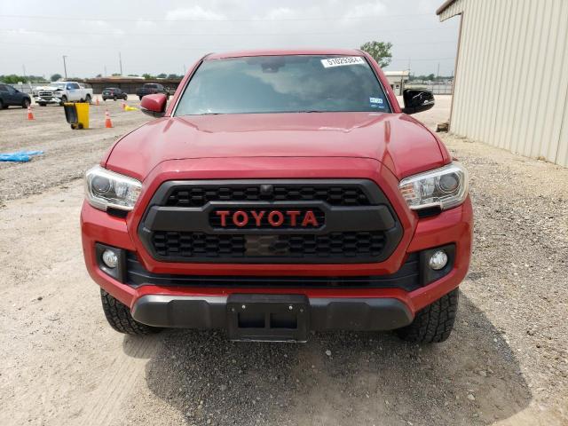 3TMCZ5AN6KM262129 - 2019 TOYOTA TACOMA DOUBLE CAB RED photo 5