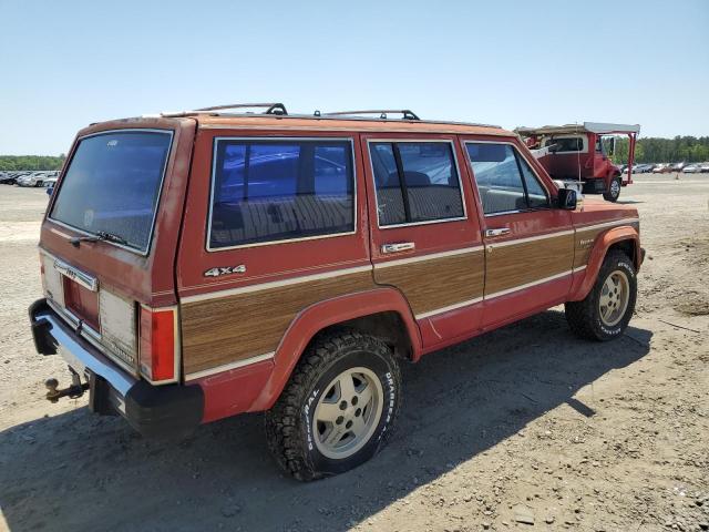 1J4FN78L2KL557023 - 1989 JEEP WAGONEER LIMITED RED photo 3