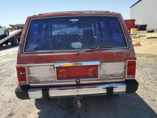 1J4FN78L2KL557023 - 1989 JEEP WAGONEER LIMITED RED photo 6