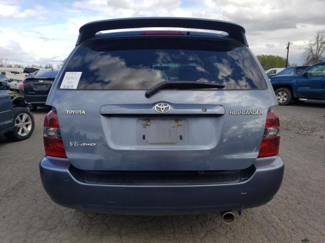 JTEEP21A770222660 - 2007 TOYOTA HIGHLANDER SPORT BLUE photo 6