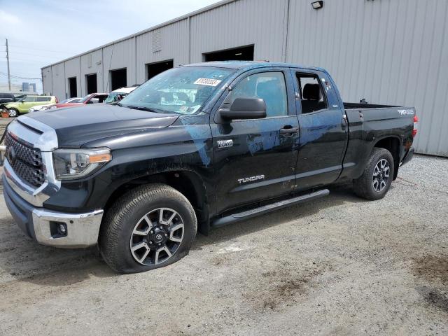 5TFUY5F15JX686990 - 2018 TOYOTA TUNDRA DOUBLE CAB SR/SR5 BLACK photo 1