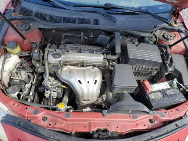 4T1BE46K77U112223 - 2007 TOYOTA CAMRY CE RED photo 11