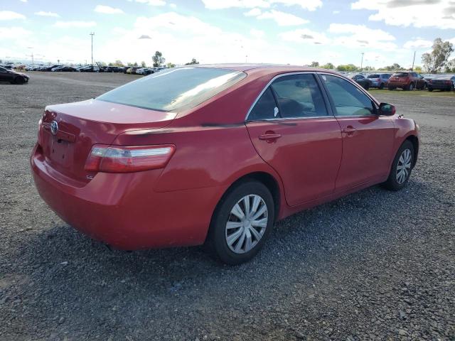 4T1BE46K77U112223 - 2007 TOYOTA CAMRY CE RED photo 3