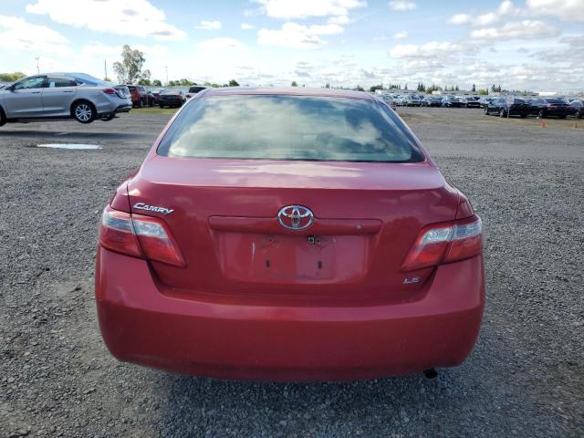 4T1BE46K77U112223 - 2007 TOYOTA CAMRY CE RED photo 6