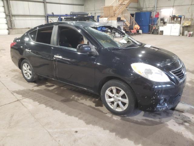 3N1CN7AP3CL835829 - 2012 NISSAN VERSA S BLACK photo 4