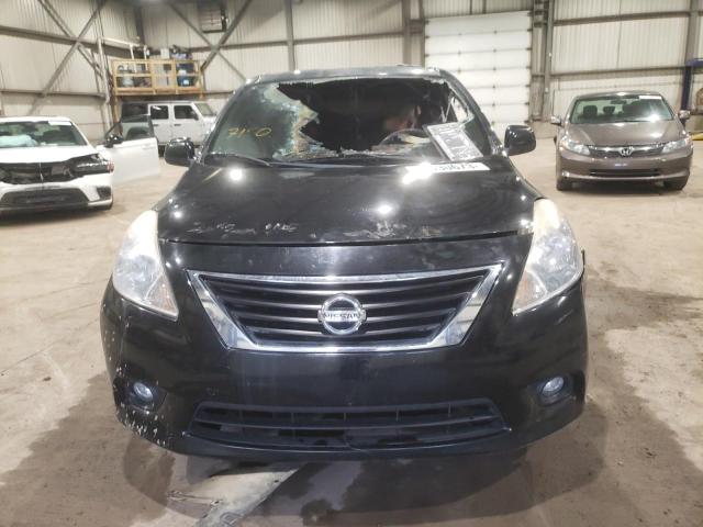 3N1CN7AP3CL835829 - 2012 NISSAN VERSA S BLACK photo 5