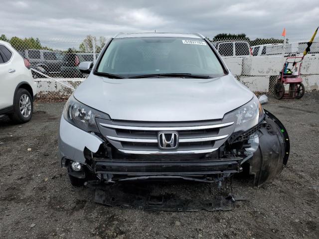 2HKRM4H70EH626789 - 2014 HONDA CR-V EXL SILVER photo 5