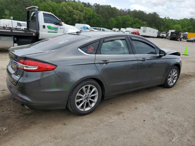 3FA6P0HD1HR414757 - 2017 FORD FUSION SE CHARCOAL photo 3