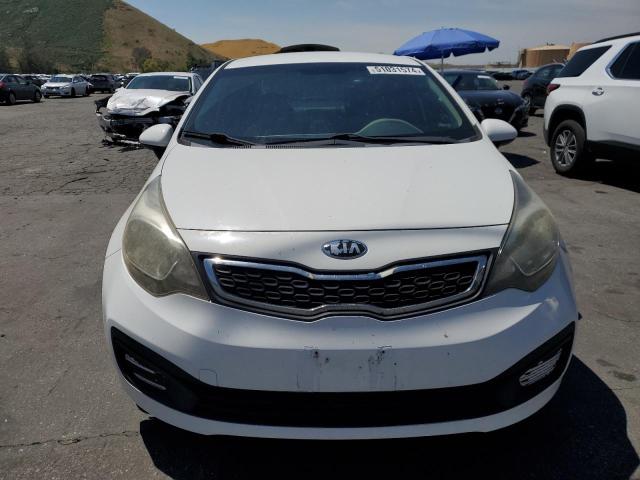 KNADN4A35D6293896 - 2013 KIA RIO EX WHITE photo 5