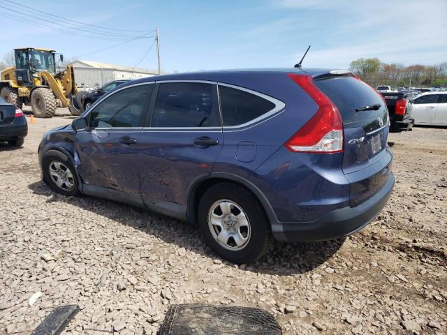 2HKRM4H33DH654193 - 2013 HONDA CR-V LX BLUE photo 2