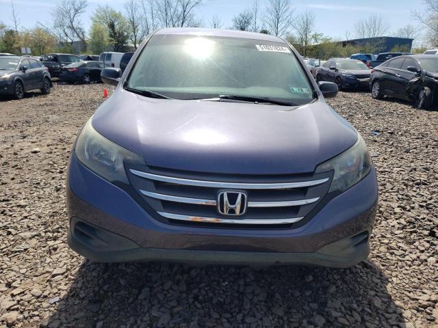 2HKRM4H33DH654193 - 2013 HONDA CR-V LX BLUE photo 5