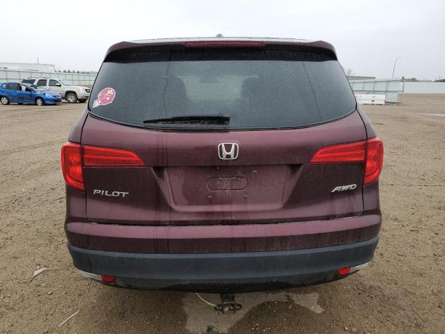 5FNYF6H38GB022617 - 2016 HONDA PILOT EX MAROON photo 6