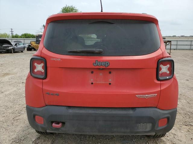 ZACCJBCT7GPE06311 - 2016 JEEP RENEGADE TRAILHAWK RED photo 6