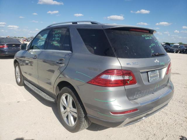 4JGDA5HB7CA023688 - 2012 MERCEDES-BENZ ML 350 4MATIC SILVER photo 3