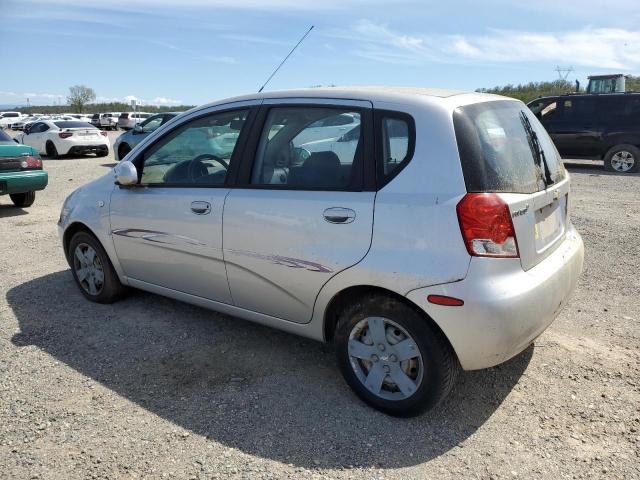 KL1TD66648B030660 - 2008 CHEVROLET AVEO BASE SILVER photo 2