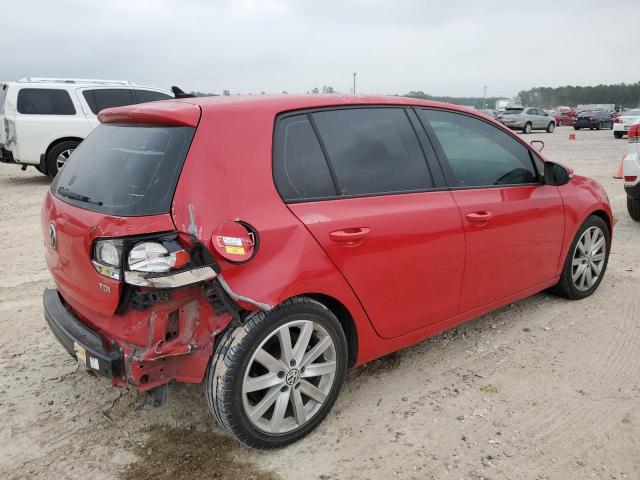 WVWDM7AJ7BW205384 - 2011 VOLKSWAGEN GOLF RED photo 3