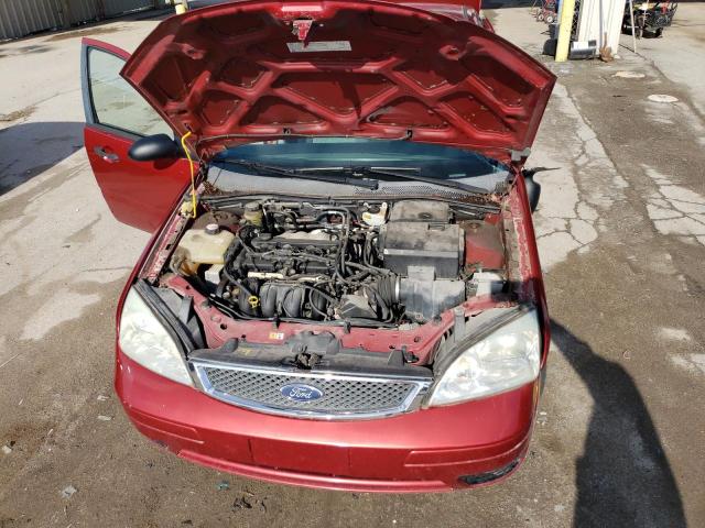 1FAFP34N15W175459 - 2005 FORD FOCUS ZX4 RED photo 11