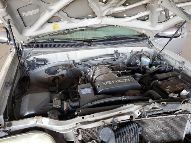 5TBRT341X2S323645 - 2002 TOYOTA TUNDRA ACCESS CAB ნაცრისფერი ფოტო 11