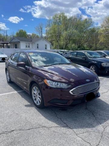 3FA6P0LU5HR347698 - 2017 FORD FUSION SE HYBRID RED photo 1