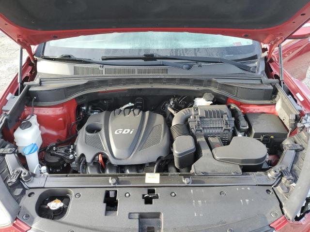 5XYZU3LB1GG371831 - 2016 HYUNDAI SANTA FE S RED photo 12