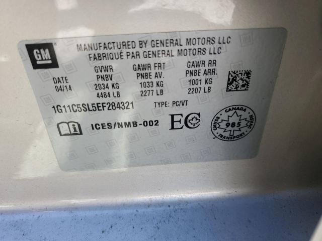 1G11C5SL5EF284321 - 2014 CHEVROLET MALIBU 1LT GOLD photo 12