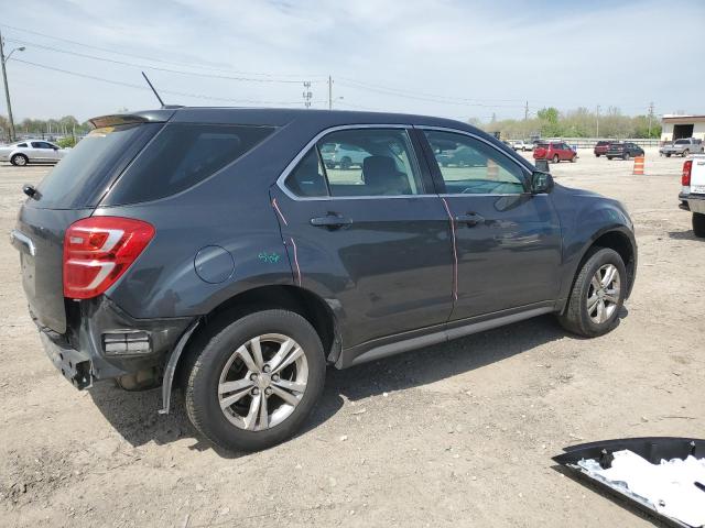 2GNALBEKXH1607158 - 2017 CHEVROLET EQUINOX LS GRAY photo 3