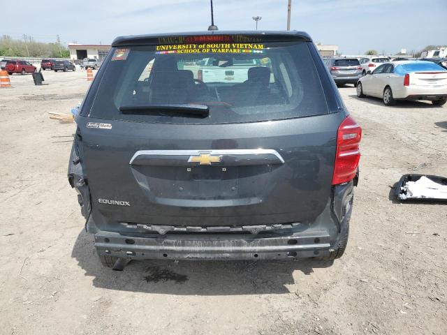 2GNALBEKXH1607158 - 2017 CHEVROLET EQUINOX LS GRAY photo 6