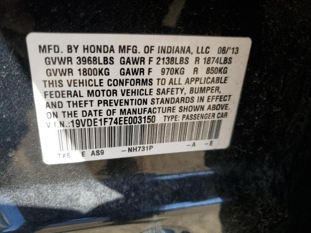 19VDE1F74EE003150 - 2014 ACURA ILX 20 TECH BLACK photo 12