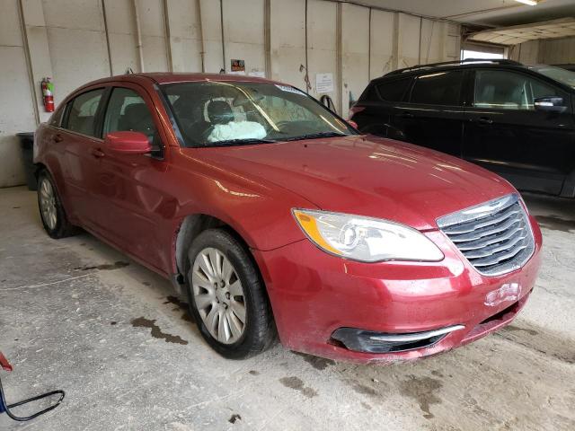 1C3CCBAB8EN237933 - 2014 CHRYSLER 200 LX RED photo 1