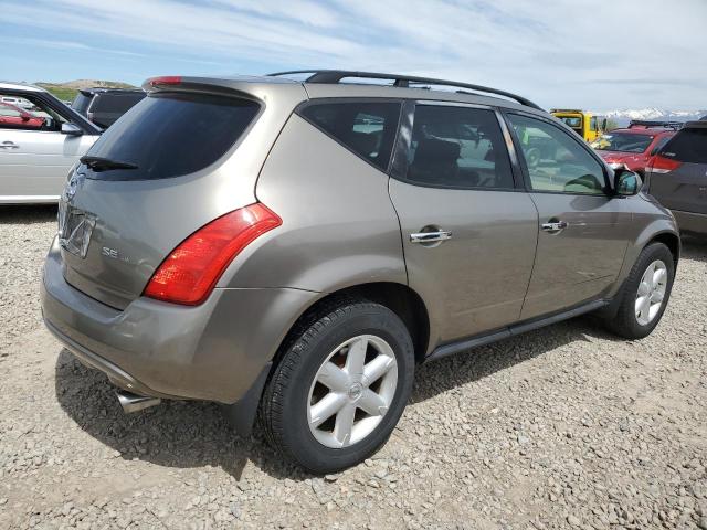 JN8AZ08W34W333688 - 2004 NISSAN MURANO SL TAN photo 3