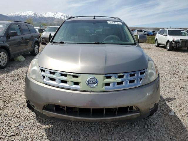 JN8AZ08W34W333688 - 2004 NISSAN MURANO SL TAN photo 5