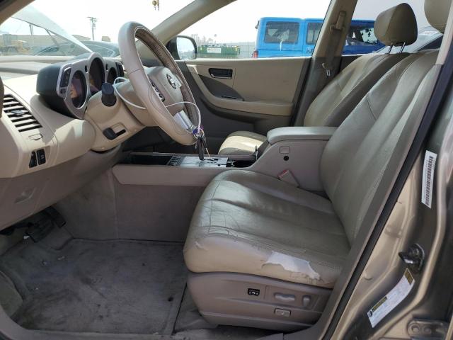 JN8AZ08W34W333688 - 2004 NISSAN MURANO SL TAN photo 7