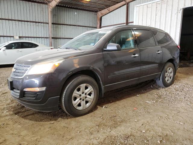 1GNKRFKDXFJ368598 - 2015 CHEVROLET TRAVERSE LS BLACK photo 1